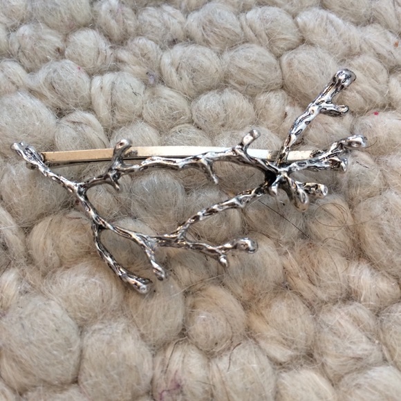 Silver Tree Branch Hair Pin - Picture 2 of 5